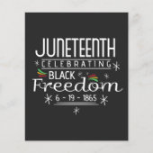Black Freedom Juneteenth チラシ (正面)