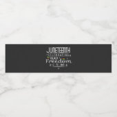 Black Freedom Juneteenth ペットボトルラベル (シングルラベル)