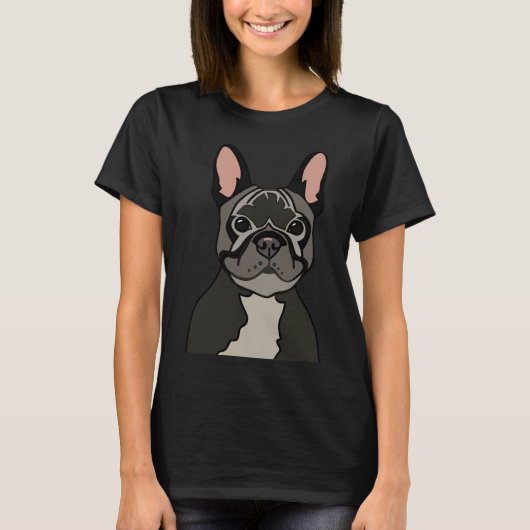 Black Frenchie Tシャツ (正面)