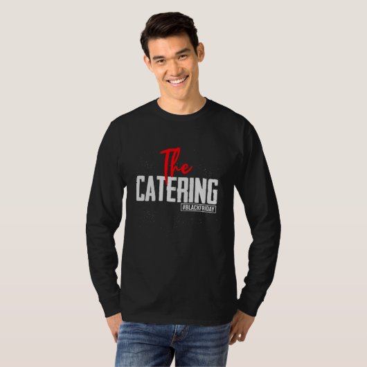 Black Friday Shopping Team Catering Matching Coupl Tシャツ (正面フル)