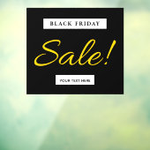 Black Friday Store Sale Signあなたのテキストを追加モダン ウィンドウサイン (シート3)
