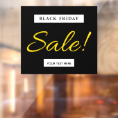 Black Friday Store Sale Signあなたのテキストを追加モダン ウィンドウサイン (シート2)