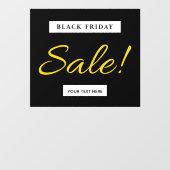 Black Friday Store Sale Signあなたのテキストを追加モダン ウィンドウサイン (シート)