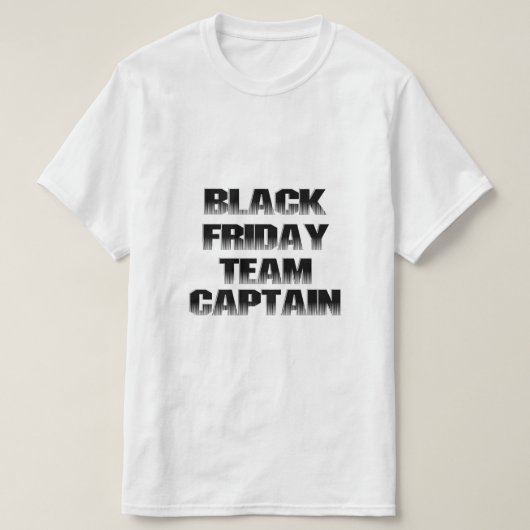 Black Friday Team Captain Tシャツ (デザイン正面)