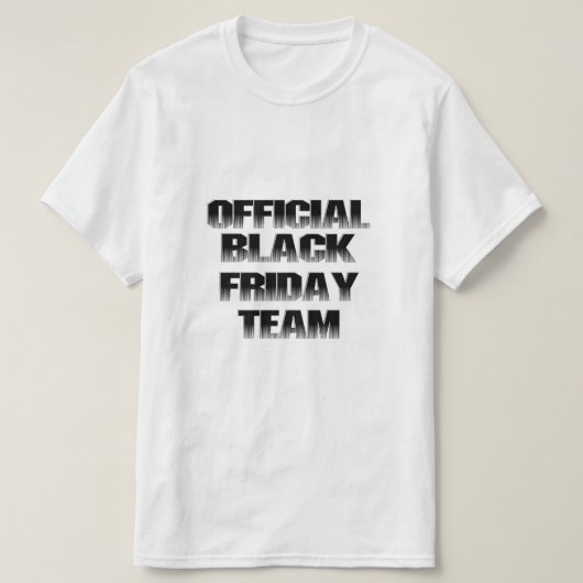 Black Friday Team Tシャツ (デザイン正面)