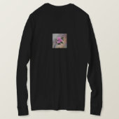 Black full sleeves shirt with roses tシャツ (デザイン裏面)