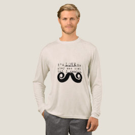 Black Funny Humor I Mustache トライブレンドＴシャツ
