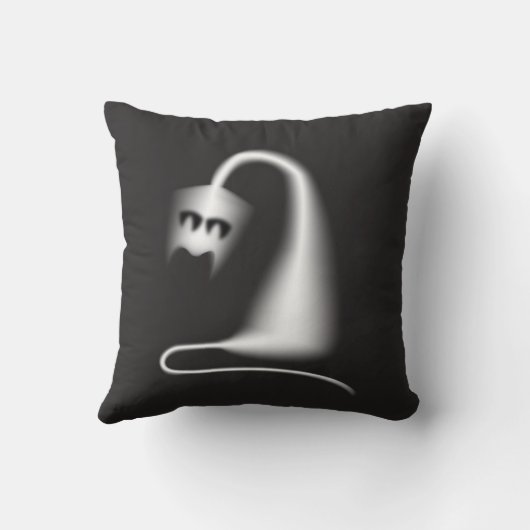 Black ghost cat クッション (裏面)