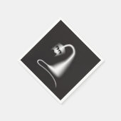 Black ghost cat スタンダードカクテルナプキン (角)