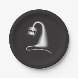 Black ghost cat ペーパープレート