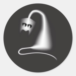 Black ghost cat ラウンドシール