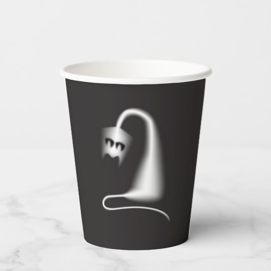 Black ghost cat 紙コップ (裏面)