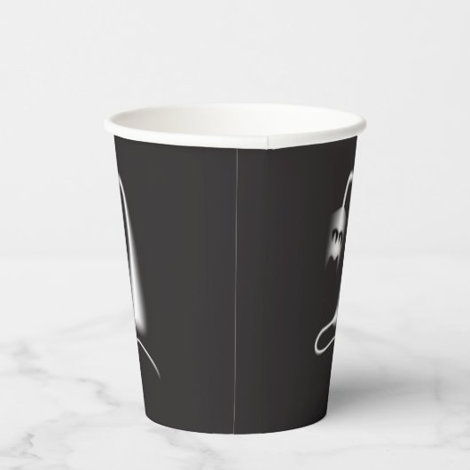 Black ghost cat 紙コップ (右)