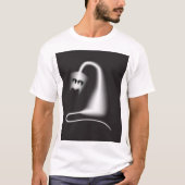 Black ghost cat tシャツ (正面)