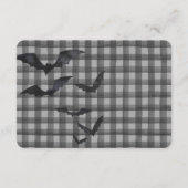 Black Gingham Cute Ghost Books for Baby Insert エンクロージャーカード (裏面)