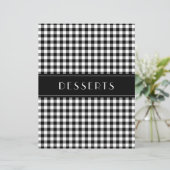 Black Gingham Farmhouse Family Recipe Organizers (スタンド正面)