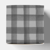 Black Gingham Little Boo Ghost Baby Shower Gable フェイバーボックス (上部)
