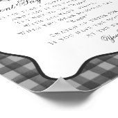 Black Gingham Little Boo Ghost Dont Say Baby Game ポスター (角)