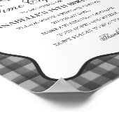 Black Gingham Little Boo Ghost Time Capsule Game ポスター (角)