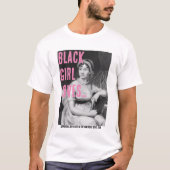 Black GirlがJane Austenと基本Tシャツを愛する Tシャツ (正面)