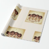Black Girl Angel Christmas Choir Wrapping Paper 1 ラッピングペーパー (アンロールド)
