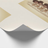 Black Girl Angel Christmas Choir Wrapping Paper 2 ラッピングペーパー (角)