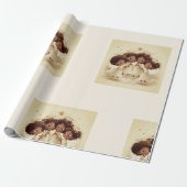 Black Girl Angel Christmas Choir Wrapping Paper 3 ラッピングペーパー (アンロールド)
