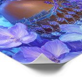 Black Girl Black Queen Fantasy Art Elf Goddess ポスター (角)