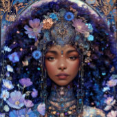 Black Girl Black Queen Fantasy Art Goddess ポスター