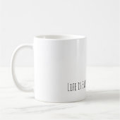 Black Girl Bunny Rabbit Life is sweet コーヒーマグカップ (左)