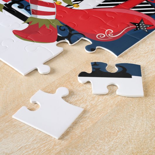 Black Girl Elf ジグソーパズル (側面)