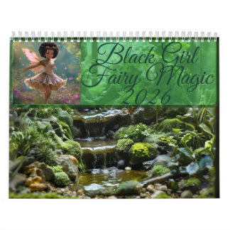 Black Girl Fairy Magic 2026 Calendar カレンダー