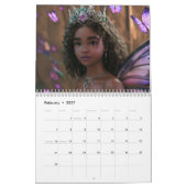 Black Girl Fairy Magic 2026 Calendar カレンダー (2月 2027)