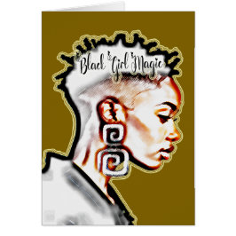 Black Girl Magic • 励ましのメッセージ グリーティングカード