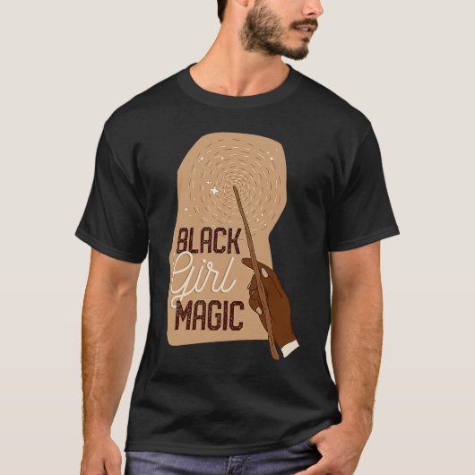 Black Girl Magic Black History BHM African Tシャツ (正面)
