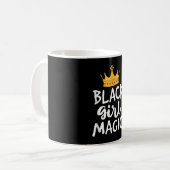 Black Girl Magic s for Women Girls Kids African Qu コーヒーマグカップ (正面左)