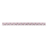 Black Girl Mermaid Birthday Ribbon in Pink サテンリボン (正面)