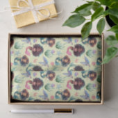 Black Girl Mermaid Birthday Tissue Paper in Yellow 薄葉紙 (ギフト)