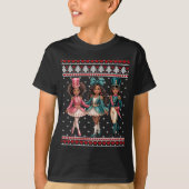 Black Girl Nutcracker Western Nutcracker Bow Ugly  Tシャツ (正面)