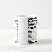 Black Girl Nutritional Facts Black Girl Nutrition コーヒーマグカップ (中央)