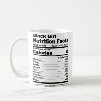 Black Girl Nutritional Facts Black Girl Nutrition  コーヒーマグカップ