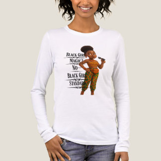 Black Girl Standard,Afro Modern,Pixarstyle 3d トライブレンドＴシャツ