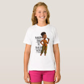 Black Girl Standard,Afro Modern,Pixarstyle 3d Tシャツ (正面フル)