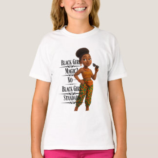 Black Girl Standard,Afro Modern,Pixarstyle 3d Tシャツ
