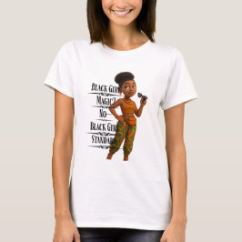 Black Girl Standard,Afro Modern,Pixarstyle 3d Tシャツ