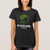 Black Girl Vibe  Magic Melanin Queen African Ameri Tシャツ (正面)
