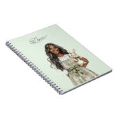 Black Girl with Brown Lamb ノートブック (右側)