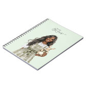 Black Girl with Brown Lamb ノートブック (左側)