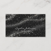 Black glitter Business Card 名刺 (正面)