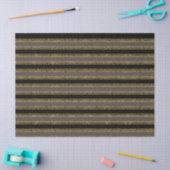 Black Glittery Gold Stripes  薄葉紙 (クラフト)